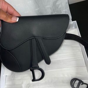 Black Dior saddle pouch/Fanny pack